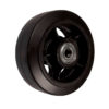 Чугунное колесо без кронштейна с литой черной резиной D 250 - фото 1