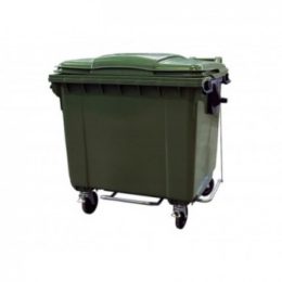 Полимерный контейнер для мусора c педальным приводом 1100 л - фото 1