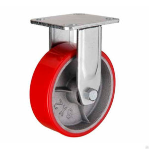 Неповоротное чугунное колесо с полиуретаном FCp 200 - фото 1