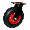 Поворотные стальное колесо с литой резиной PRS 200 - фото 1