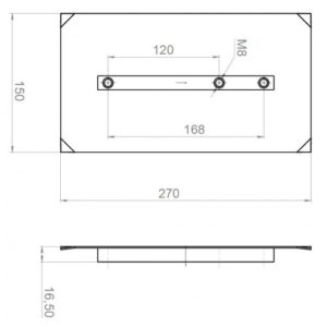 Комплект лопастей для двухроторной затирочн. маш. GROST – 150x270 мм (4шт) - фото 3