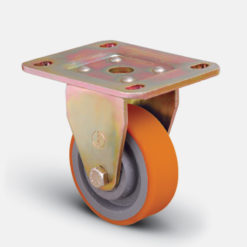 Колесо сверхмощное полиуретановое поворотное 200 мм , диск-полиамид - ED01-ZBP-200